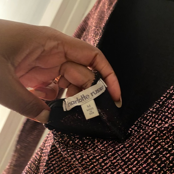 Charlotte Russe Burgundy Long Sleeve Dress - Picture 3 of 3